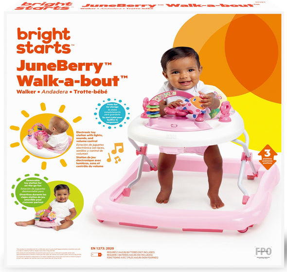 Premergator pentru copii JuneBerry Walk-a-bout cu sunet si lumina - LunaHome.ro