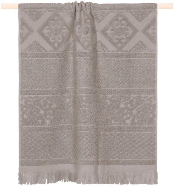 Prosop de baie Harlem gri din bumbac 50x100 cm - LunaHome.ro