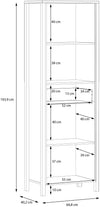 Raft HighRock cu aspect industrial 65 cm lățime