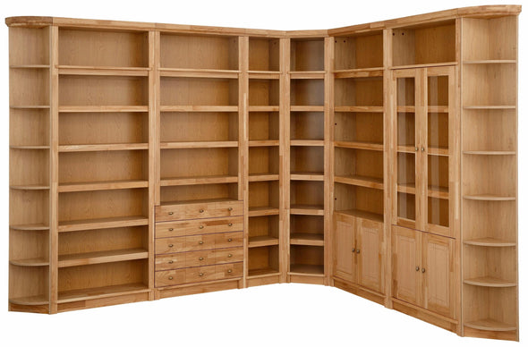 Raft de bibliotecă Soeren din lemn de pin masiv, 80 cm lățime - LunaHome.ro