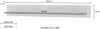 Raft de perete Cornwall in doua culori 150 cm lungime