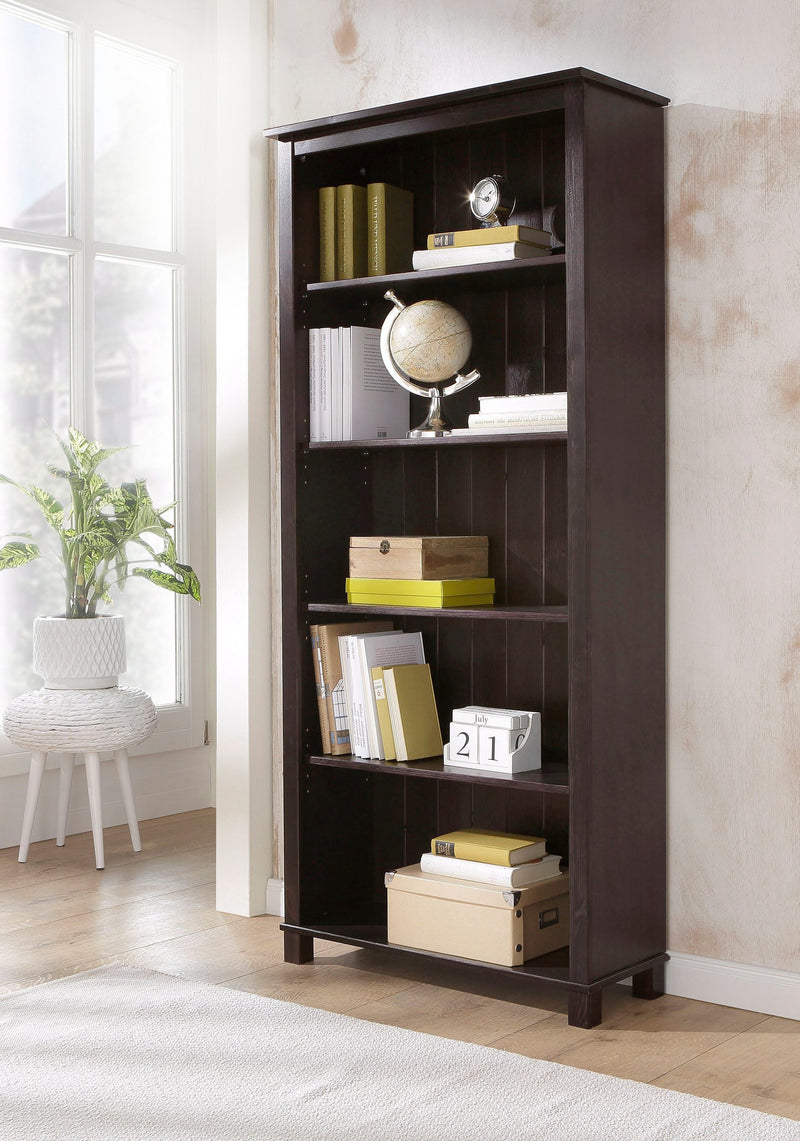 Raft biblioteca Pivo din lemn masiv de pin maro, inaltime 171 cm - LunaHome.ro