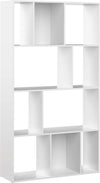 Raft biblioteca TemaHome alb mat cu compartimente 99 cm lățime