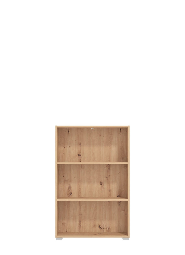 Raft biblioteca Tomar culoare stejar cu design modern, 70 cm lățime