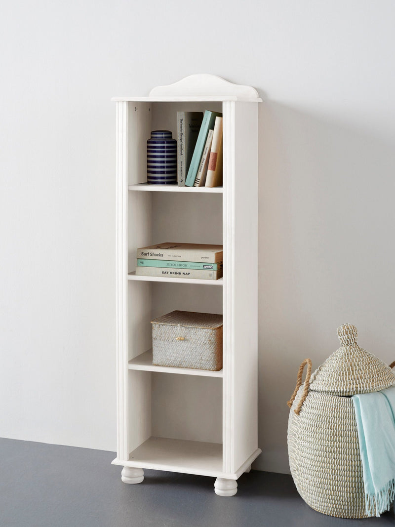 Raft biblioteca »Mette«, din lemn masiv de pin, 140 cm inaltime - LunaHome.ro