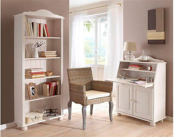 Raft biblioteca »Mette«, din lemn masiv de pin, 181 cm inaltime - LunaHome.ro