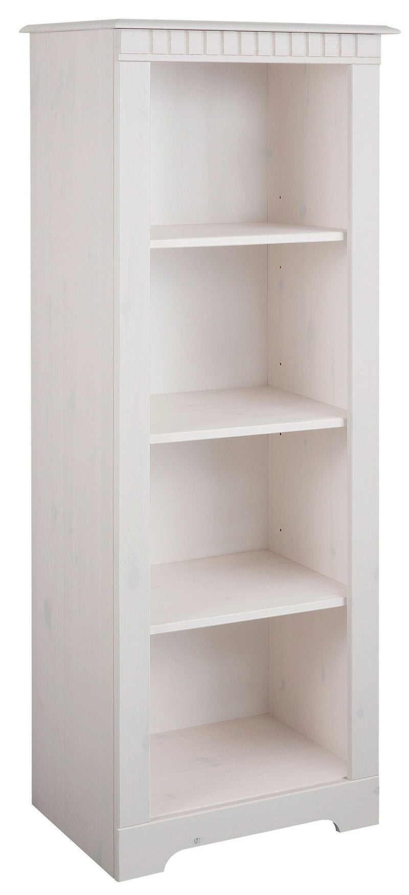 Raft de bibliotecă Cubrix din lemn de pin alb rustic 50 cm lățime - LunaHome.ro