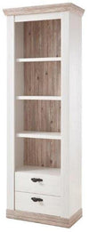Raft de bibliotecă Florenz cu 2 sertare în stil romantic, 71 cm lățime - LunaHome.ro
