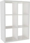 Raft de biblioteca Izola alb reversibil 110x76 cm