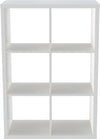 Raft de biblioteca Izola alb reversibil 110x76 cm