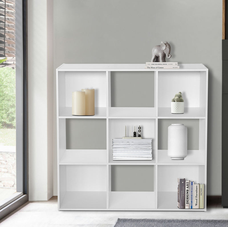 Raft de biblioteca Nahuel alb modern 91 cm lățime - LunaHome.ro