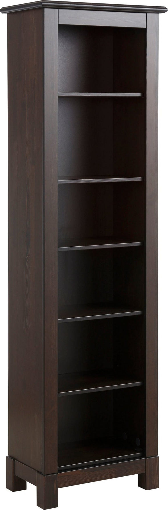 Raft de biblioteca Rauna din lemn de pin maro inchis 57,4 cm - LunaHome.ro