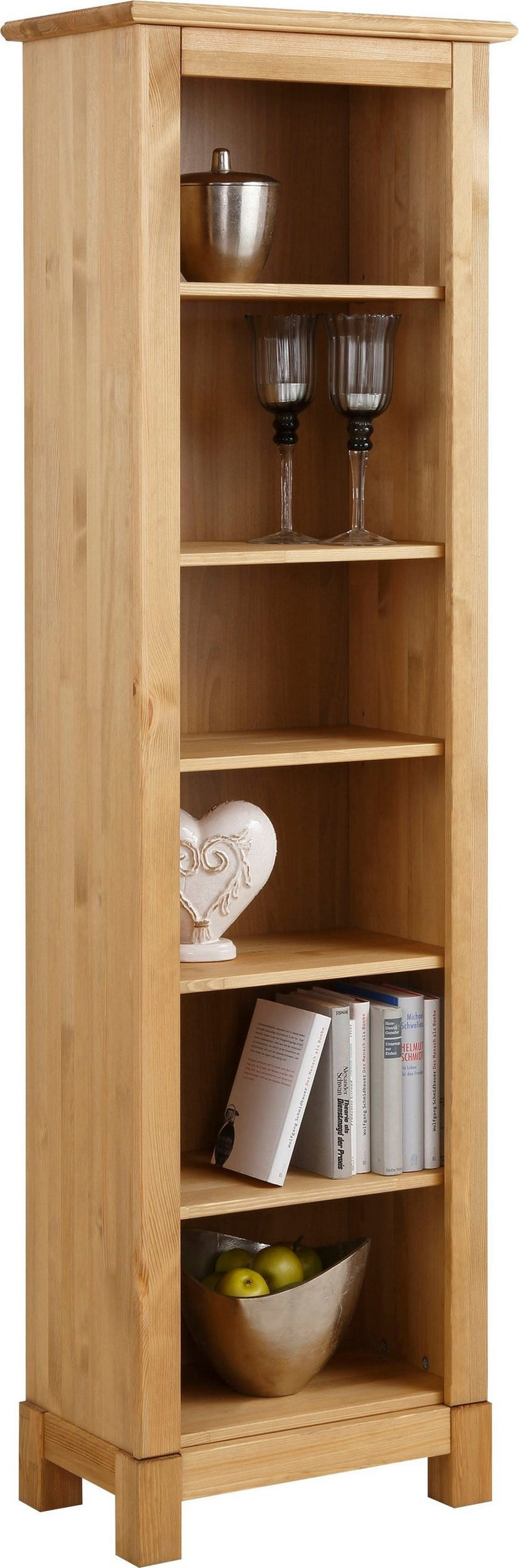 Raft de biblioteca Rauna din lemn de pin natur 57,4 cm - LunaHome.ro