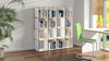 Raft de biblioteca Tojo alb din Mdf ideal pentru dosare, 35x35x140 cm - LunaHome.ro