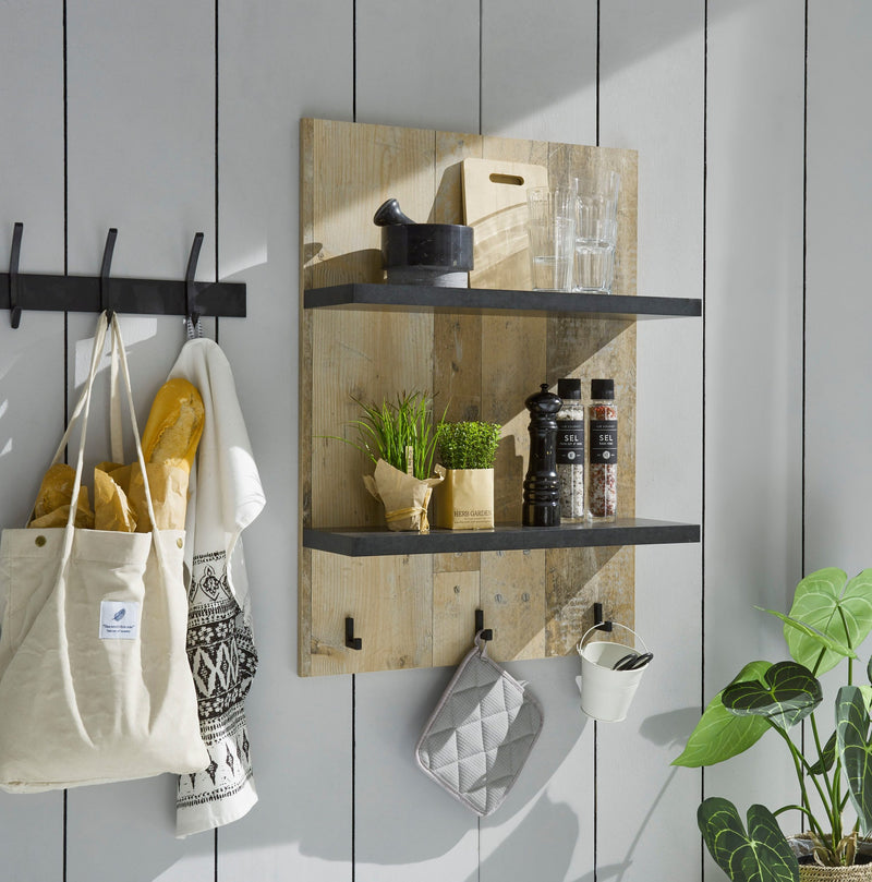 Raft de bucătărie Sherwood cu aspect de lemn 60 cm lățime - LunaHome.ro