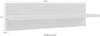 Raft de perete Alba din lemn de pin natur 50 cm - LunaHome.ro