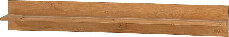 Raft de perete Alby din lemn de pin natur, 100 cm latime - LunaHome.ro