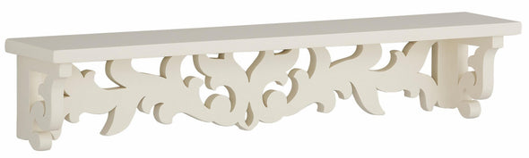 Raft de perete Arabescque crem cu design romantic 80 cm lungime - LunaHome.ro