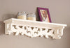 Raft de perete Arabescque crem cu design romantic 80 cm lungime - LunaHome.ro