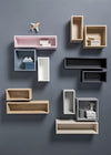 Raft de perete BOX bej cașmir 70 cm lungime - LunaHome.ro