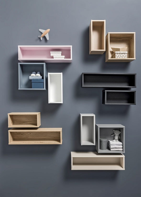 Raft de perete BOX bej cașmir 70 cm lungime - LunaHome.ro