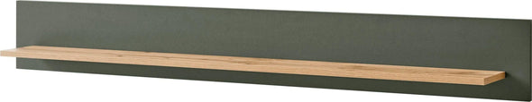 Raft de perete Cambridge verde cu design modern, 150 cm lungime - LunaHome.ro