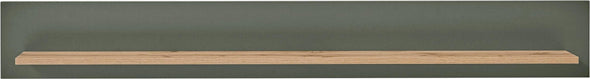 Raft de perete Cambridge verde cu design modern, 150 cm lungime - LunaHome.ro