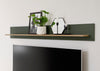 Raft de perete Cambridge verde cu design modern, 150 cm lungime - LunaHome.ro