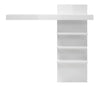 Raft de perete Carat cu 4 polițe alb modern, 137 cm latime - LunaHome.ro