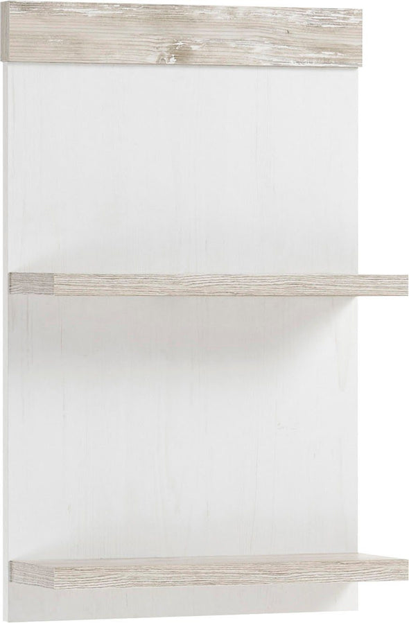 Raft de perete Florence cu aspect de lemn alb, 62x40 cm - LunaHome.ro