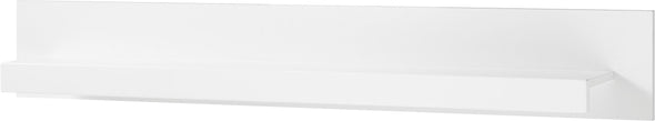 Raft de perete Meran alb minimalist, 150 cm lungime - LunaHome.ro