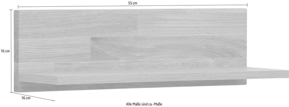 Raft de perete Nilsson pentru living sau bucatarie 55 cm