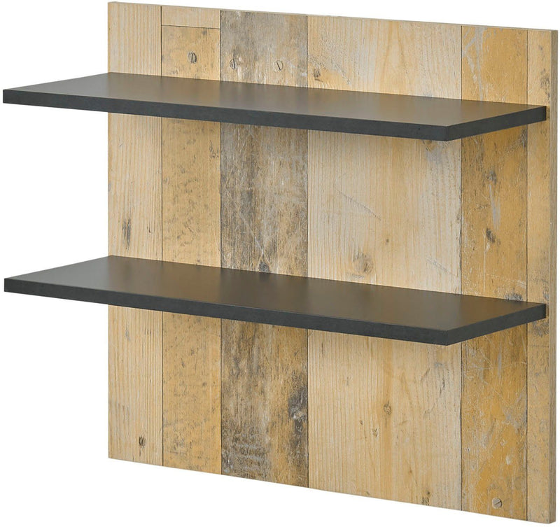 Raft de perete Sherwood cu aspect de lemn 60 cm lățime - LunaHome.ro