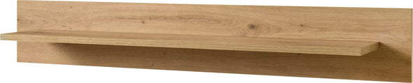 Raft de perete Torge cu design scandinav, aspect de lemn, 107 cm lungime - LunaHome.ro