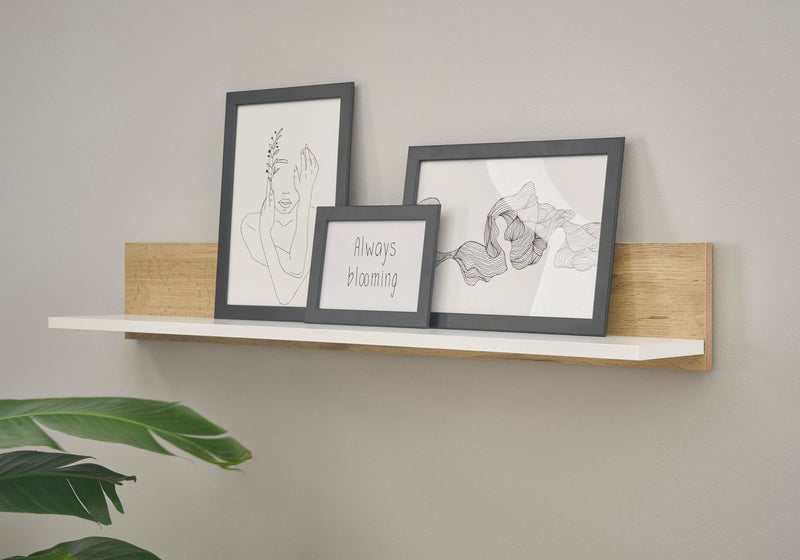 Raft de perete »City Giron« cu design modern, 100 cm lungime - LunaHome.ro
