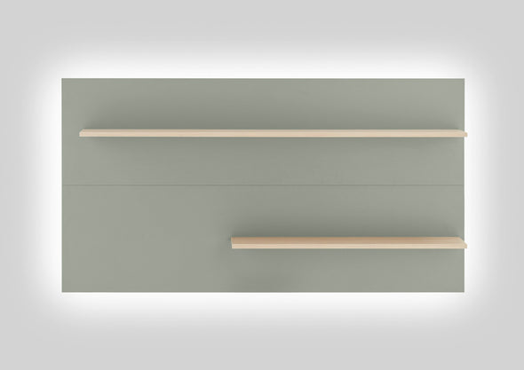 Raft de perete »City Giron« verde aloe cu design modern, 150 cm