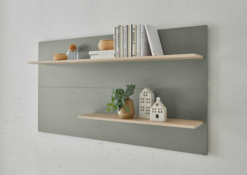 Raft de perete »City Giron« verde aloe cu design modern, 150 cm - LunaHome.ro