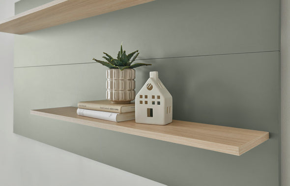 Raft de perete »City Giron« verde aloe cu design modern, 150 cm