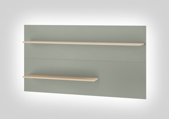 Raft de perete »City Giron« verde aloe cu design modern, 150 cm