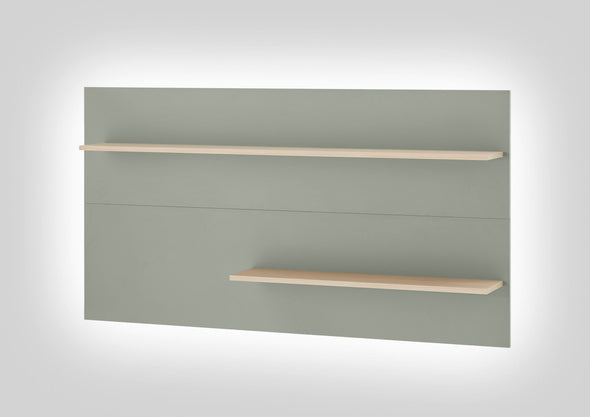 Raft de perete »City Giron« verde aloe cu design modern, 150 cm