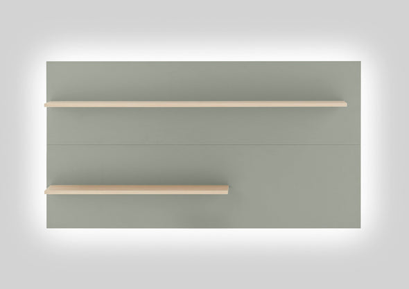 Raft de perete »City Giron« verde aloe cu design modern, 150 cm