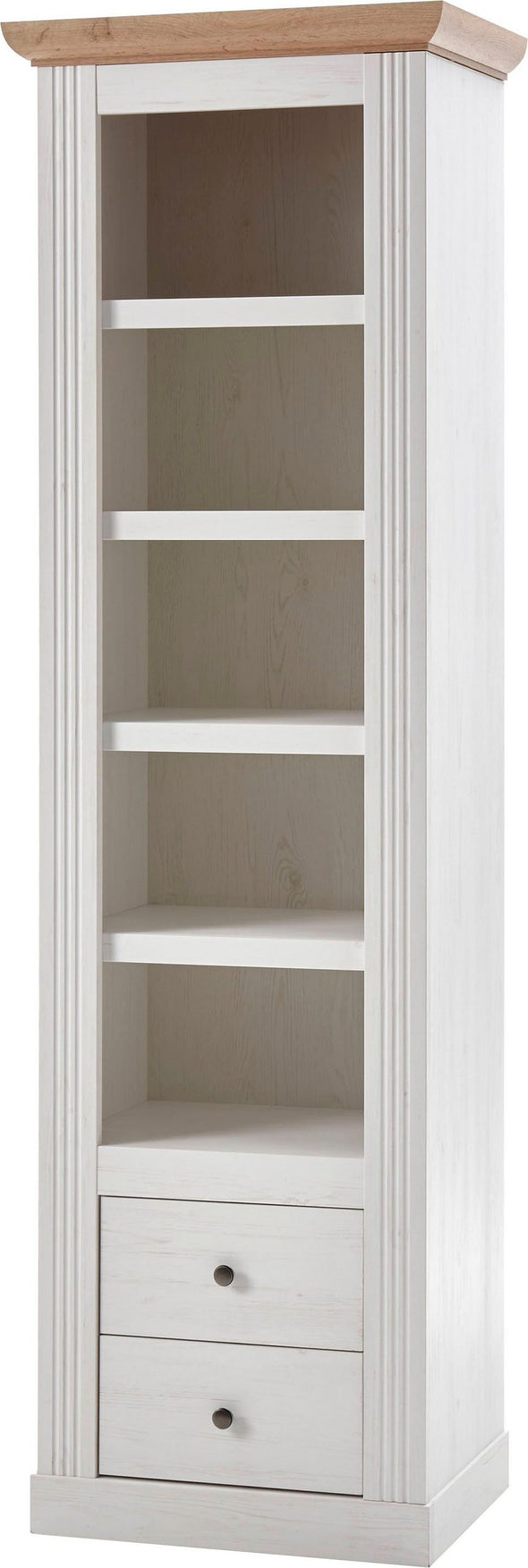 Raft înalt »Westminster« alb rustic cu aspect romantic, 61 cm latime