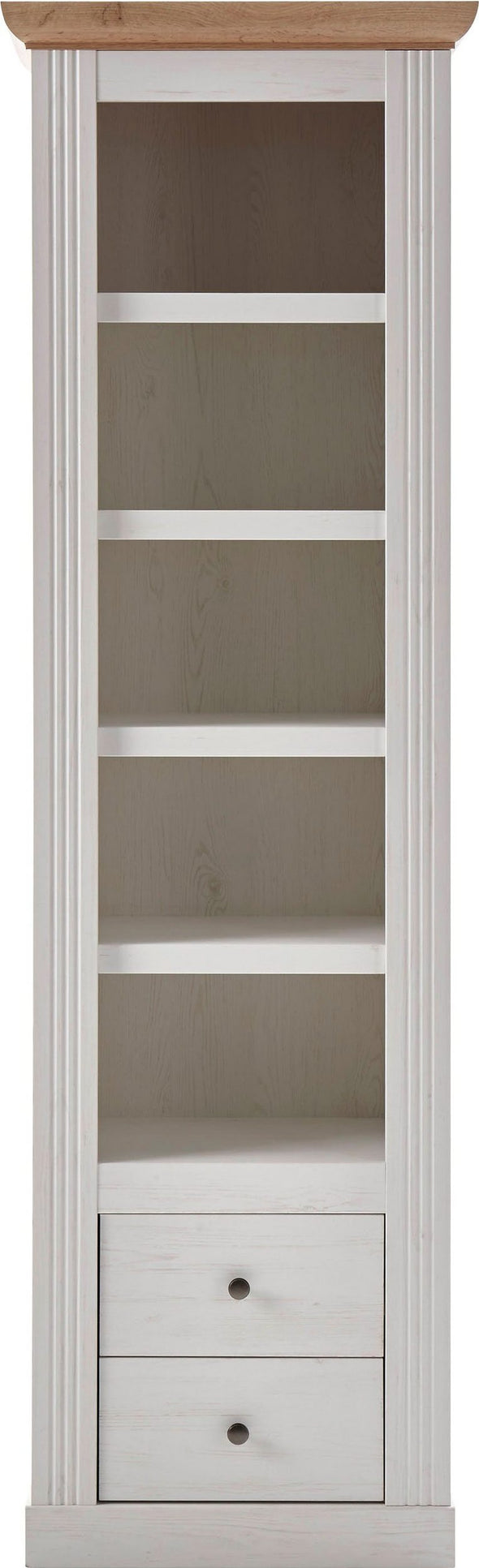 Raft înalt »Westminster« alb rustic cu aspect romantic, 61 cm latime