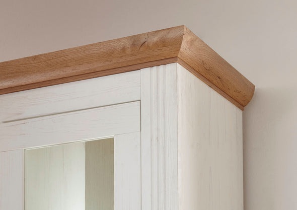 Raft înalt »Westminster« alb rustic cu aspect romantic, 61 cm latime