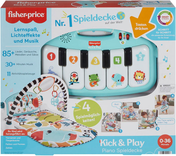Saltea de activitati pentru bebe Fisher Price Click & Play - LunaHome.ro