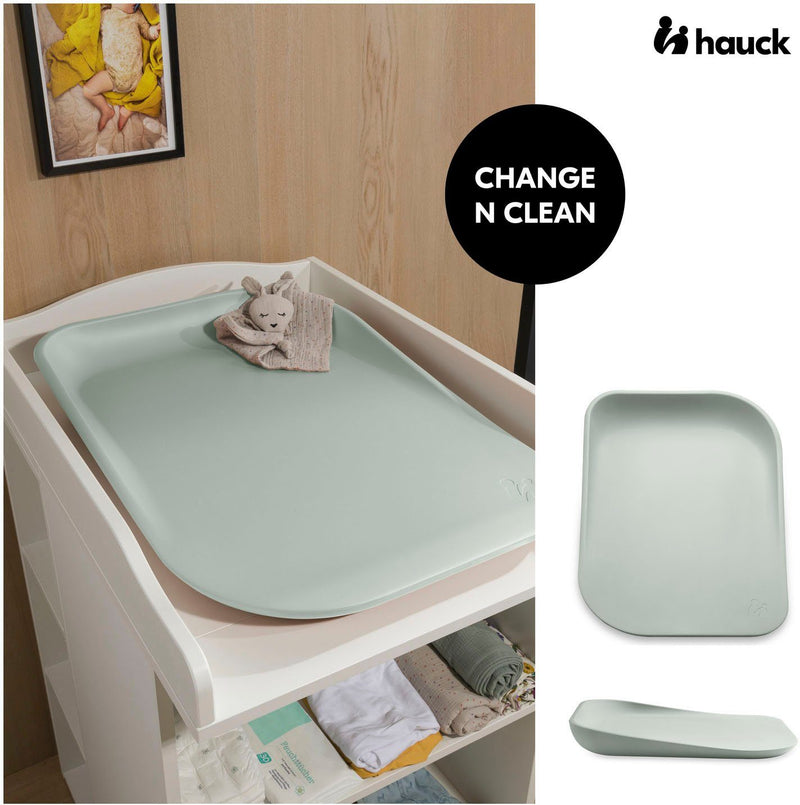 Saltea de înfășat Hauck Change N Clean, Sage din spuma PUR 70x50 cm - LunaHome.ro