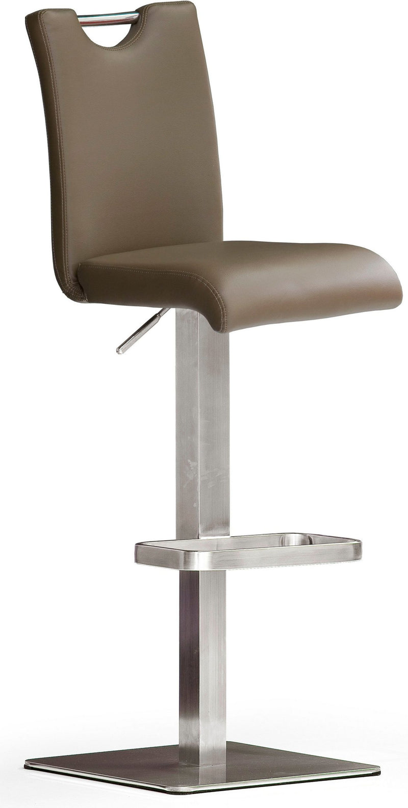 Scaun de bar Bistro Barbecool cu husa din piele eco cappuccino - LunaHome.ro