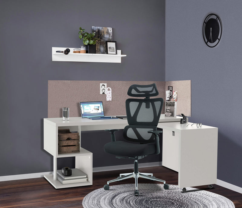 Scaun de birou Andora cu design ergonomic modern negru - LunaHome.ro