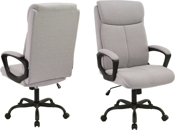 Scaun de birou Jonna ergonomic reglabil cu tapiterie gri - LunaHome.ro