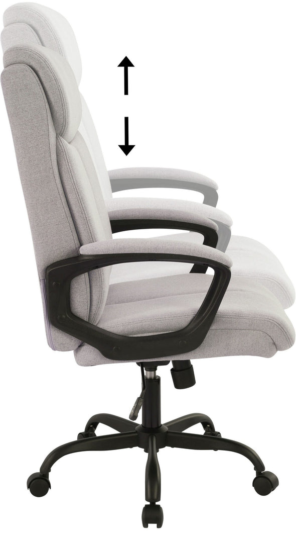 Scaun de birou Jonna ergonomic reglabil cu tapiterie gri - LunaHome.ro